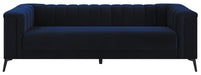 Chalet Tuxedo Arm Sofa Blue - Orbit Furniture (Richmond,BC)