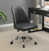 Althea Upholstered Tufted Back Office Chair Grey and Chrome - Orbit Furniture (Richmond,BC)