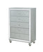 Gunnison 5-drawer Chest Silver Metallic - Orbit Furniture (Richmond,BC)