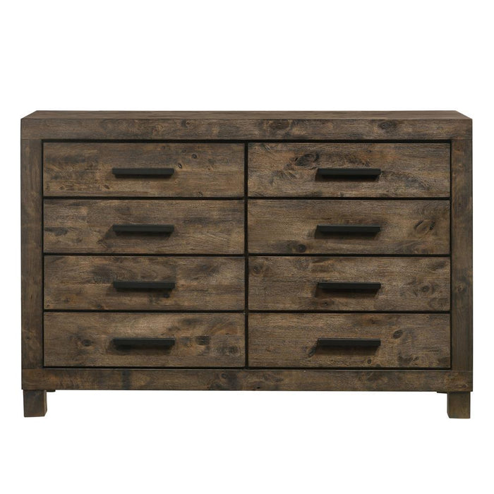Woodmont 8-drawer Dresser Rustic Golden Brown - Orbit Furniture (Richmond,BC)