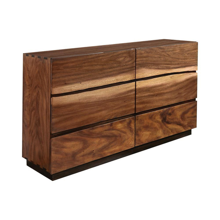 Winslow 6-drawer Dresser Smokey Walnut and Coffee Bean - Orbit Furniture (Richmond,BC)