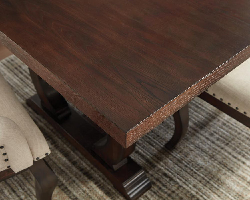 Brockway Trestle Dining Table Antique Java - Orbit Furniture (Richmond,BC)