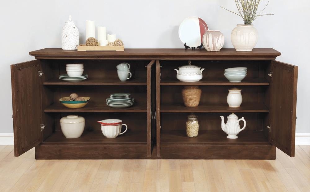 Brockway 4-door Server Antique Java - Orbit Furniture (Richmond,BC)