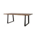 Ditman Live Edge Dining Table Grey Sheesham and Black - Orbit Furniture (Richmond,BC)