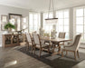 Brockway Trestle Dining Table Barley Brown - Orbit Furniture (Richmond,BC)