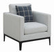 Apperson Cushioned Back Arm Chair Light Grey - Orbit Furniture (Richmond,BC)