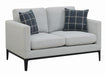 Apperson Cushioned Back Loveseat Light Grey - Orbit Furniture (Richmond,BC)