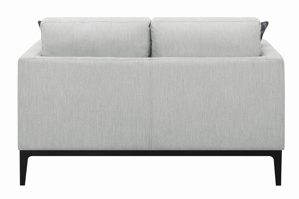 Apperson Cushioned Back Loveseat Light Grey - Orbit Furniture (Richmond,BC)