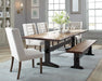 Bexley Tufted Side Chairs Dark Brown and Beige (Set of 2) - Orbit Furniture (Richmond,BC)