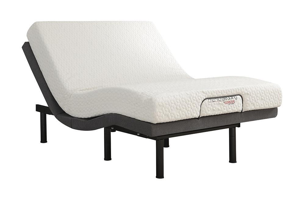Negan Eastern King, E.King, Queen, & Twin XL Adjustable Bed Base Grey and Black - Orbit Furniture (Richmond,BC)
