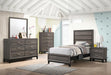 Watson Full & Twin Panel Bed Grey Oak - Orbit Furniture (Richmond,BC)