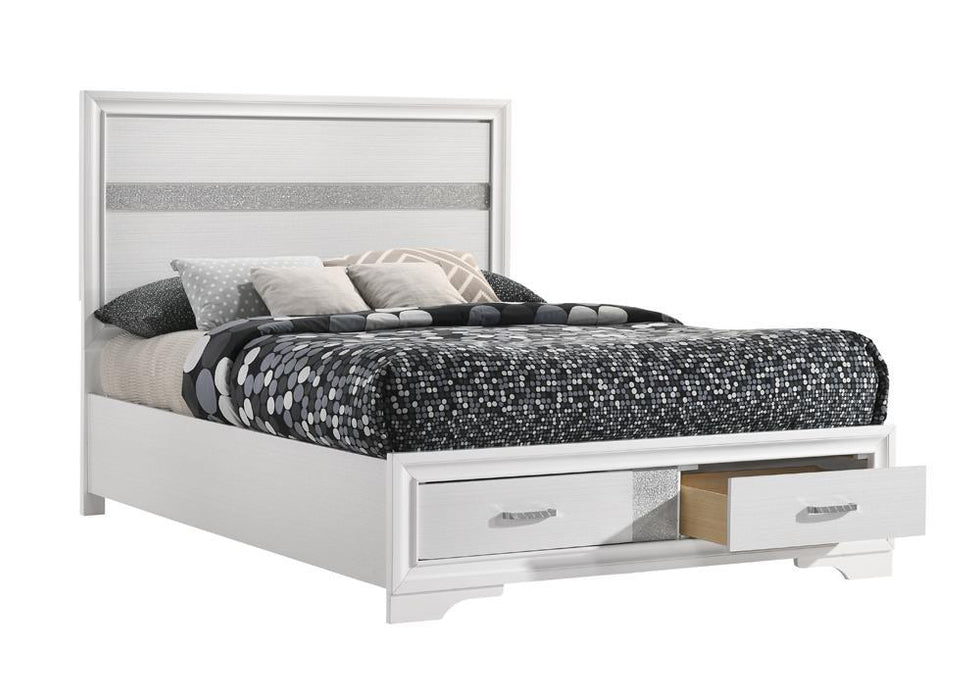 Miranda Full & Twin Storage Bed White - Orbit Furniture (Richmond,BC)