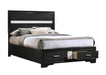 Miranda Full & Twin Storage Bed Black - Orbit Furniture (Richmond,BC)