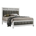 Barzini California King, E.King, & Queen Upholstered Panel Bed White - Orbit Furniture (Richmond,BC)