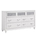 Barzini 7-drawer Dresser White - Orbit Furniture (Richmond,BC)