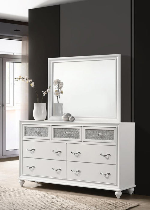 Barzini 7-drawer Dresser White - Orbit Furniture (Richmond,BC)