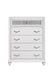 Barzini 5-drawer Chest White - Orbit Furniture (Richmond,BC)