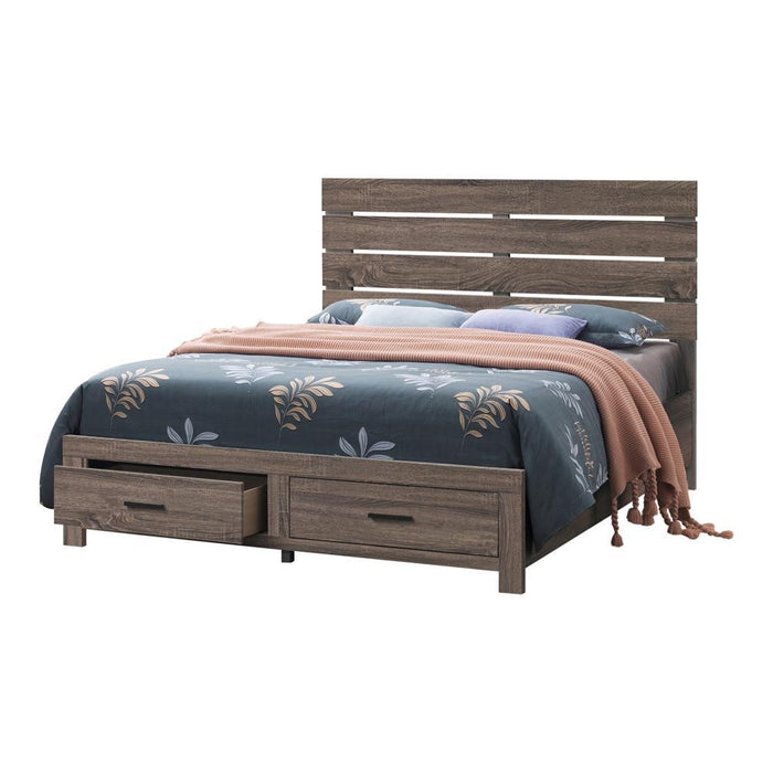Brantford Eastern King & Queen Panel Bed Barrel Oak - Orbit Furniture (Richmond,BC)