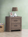 Brantford 2-drawer Nightstand Barrel Oak - Orbit Furniture (Richmond,BC)