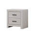 Brantford 2-drawer Nightstand Coastal White - Orbit Furniture (Richmond,BC)