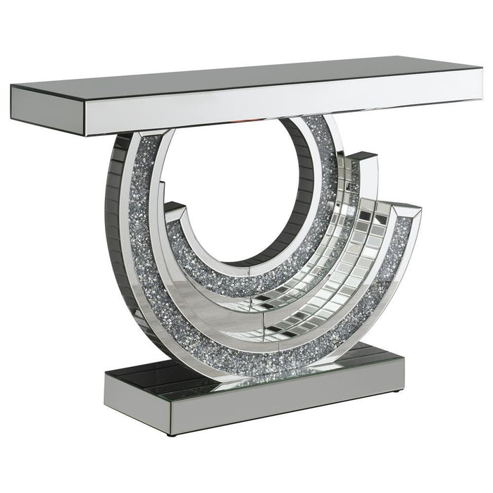 Imogen Multi-dimensional Console Table Silver - Orbit Furniture (Richmond,BC)