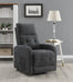 Howie Tufted Upholstered Power Lift Recliner Charcoal - Orbit Furniture (Richmond,BC)