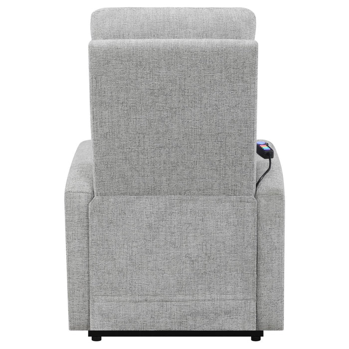 Howie Tufted Upholstered Power Lift Recliner Grey - Orbit Furniture (Richmond,BC)