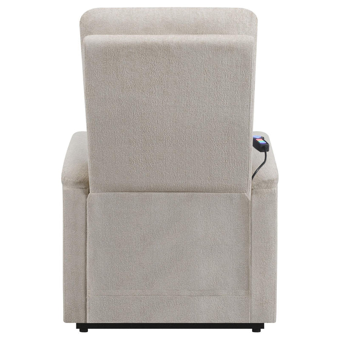 Henrietta Power Lift Recliner with Storage Pocket Beige - Orbit Furniture (Richmond,BC)
