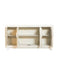 Voula Rectangular 4-door Accent Cabinet White and Gold - Orbit Furniture (Richmond,BC)