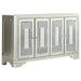 Toula 4-door Accent Cabinet Smoke and Champagne - Orbit Furniture (Richmond,BC)