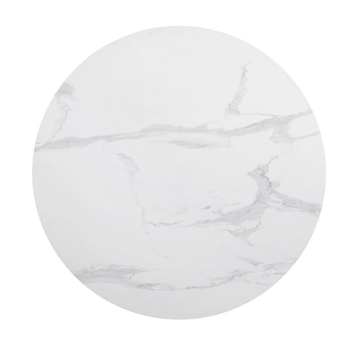 Arkell 40-inch Round Pedestal Dining Table White - Orbit Furniture (Richmond,BC)