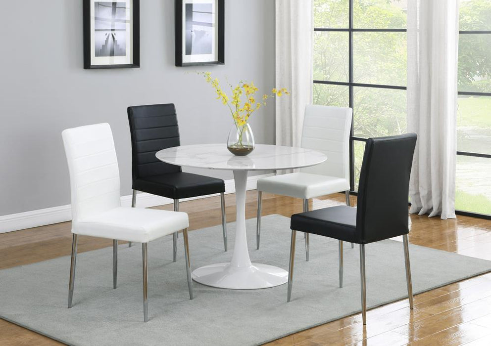 Maston Upholstered Dining Chairs Black (Set of 4) - Orbit Furniture (Richmond,BC)