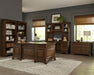 Hartshill Executive Desk with File Cabinets Burnished Oak - Orbit Furniture (Richmond,BC)