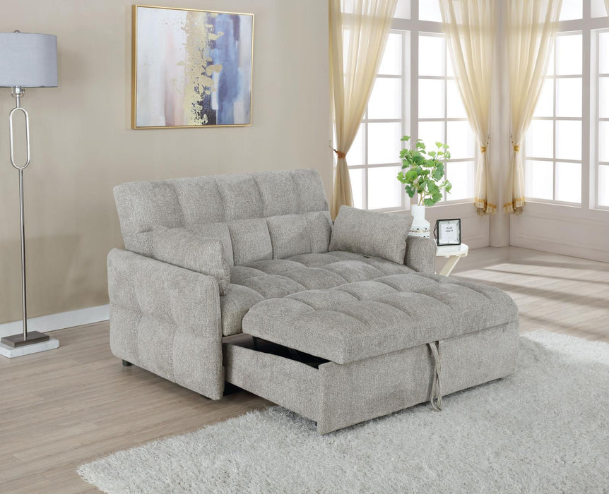Cotswold Tufted Cushion Sleeper Sofa Bed Light Grey & Dark Grey - Orbit Furniture (Richmond,BC)