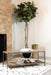 Gerbera Accent Bench with Slat Shelf Natural and Gunmetal - Orbit Furniture (Richmond,BC)