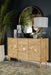 Alyssum Checkered Pattern 3-door Accent Cabinet Natural - Orbit Furniture (Richmond,BC)