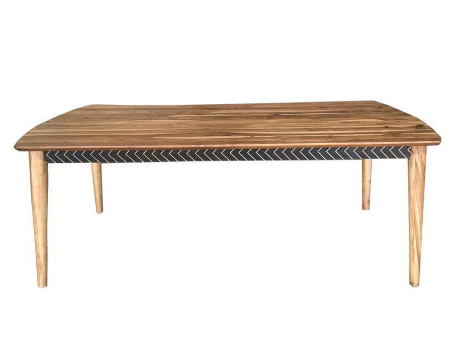 Partridge Wooden Dining Table Natural Sheesham - Orbit Furniture (Richmond,BC)