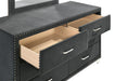 Melody 6-drawer Upholstered Dresser Grey - Orbit Furniture (Richmond,BC)