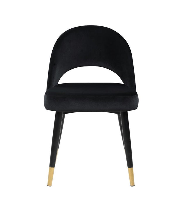 Lindsey Arched Back Upholstered Side Chairs Black (Set of 2) - Orbit Furniture (Richmond,BC)