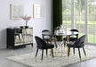 Lindsey Arched Back Upholstered Side Chairs Black (Set of 2) - Orbit Furniture (Richmond,BC)