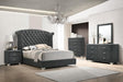 Melody 5-drawer Upholstered Chest Grey - Orbit Furniture (Richmond,BC)