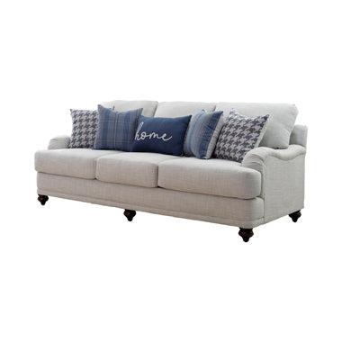 Glenn Recessed Arms Sofa Light Grey - Orbit Furniture (Richmond,BC)