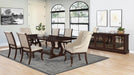 Brockway Trestle Dining Table Antique Java - Orbit Furniture (Richmond,BC)