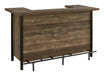 Bellemore Rectangular Storage Bar Unit Rustic Oak - Orbit Furniture (Richmond,BC)