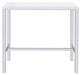 Natividad 5-piece Bar Set White High Gloss and Chrome - Orbit Furniture (Richmond,BC)