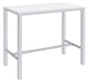 Natividad 5-piece Bar Set White High Gloss and Chrome - Orbit Furniture (Richmond,BC)