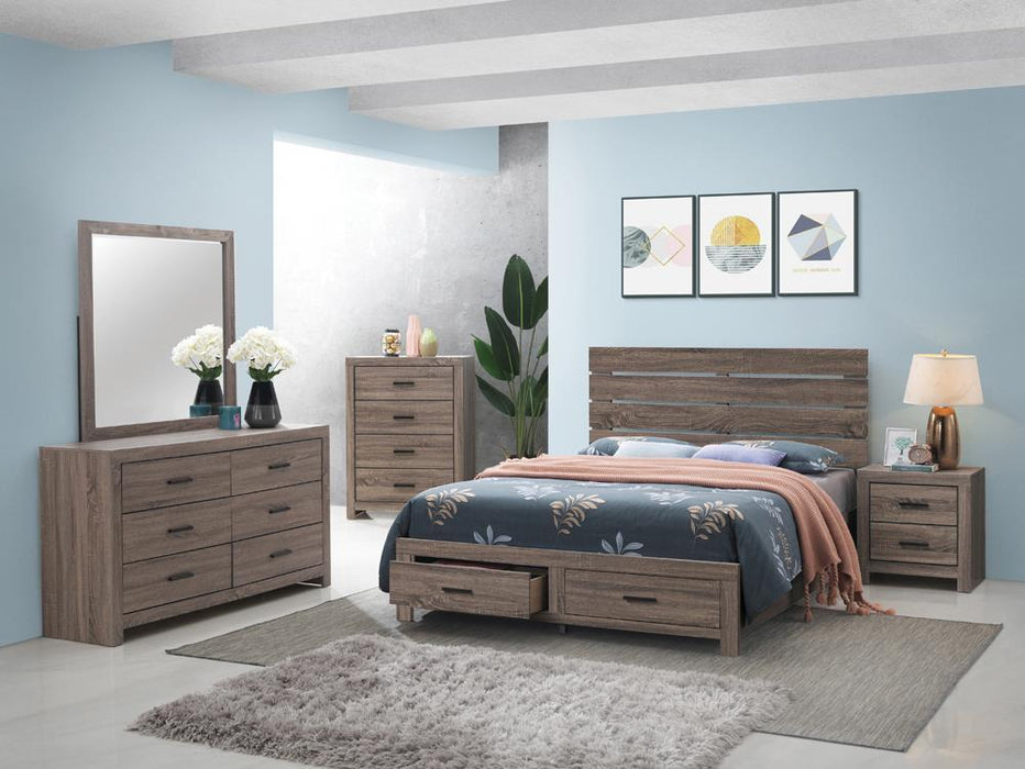 Brantford Eastern King & Queen Panel Bed Barrel Oak - Orbit Furniture (Richmond,BC)