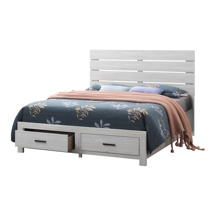 Brantford Eastern King Panel Bed Coastal White - Orbit Furniture (Richmond,BC)