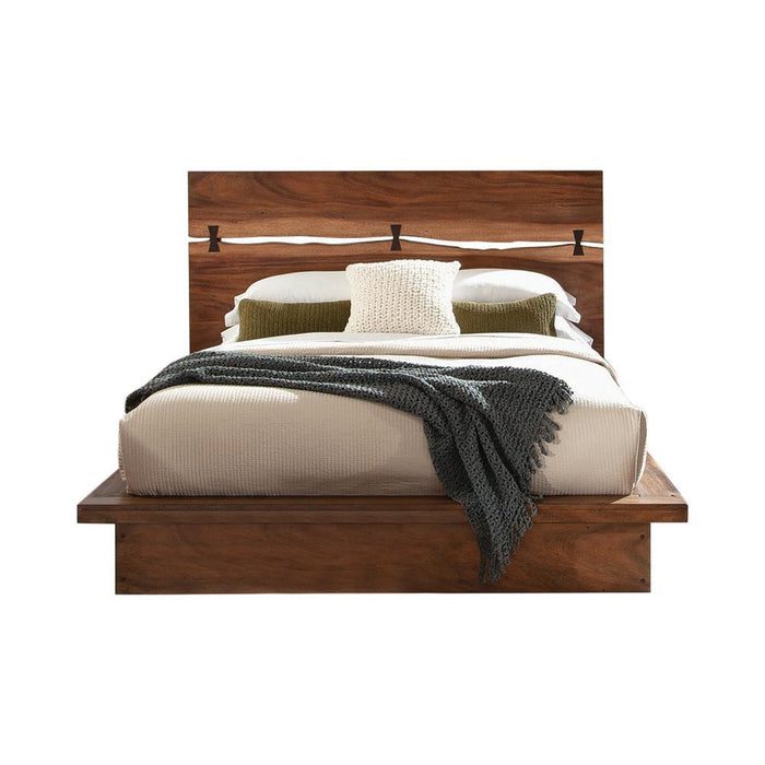 Winslow California King, E.King & Queen Bed Smokey Walnut and Coffee Bean - Orbit Furniture (Richmond,BC)