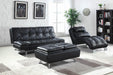 Dilleston Upholstered Chaise Black - Orbit Furniture (Richmond,BC)